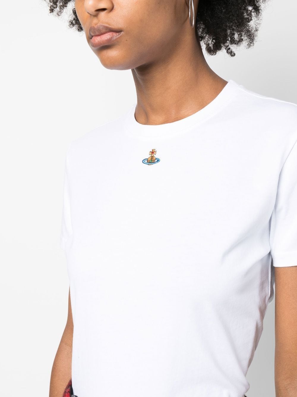 orb peru t-shirt woman white in cotton - VIVIENNE WESTWOOD - d — 2